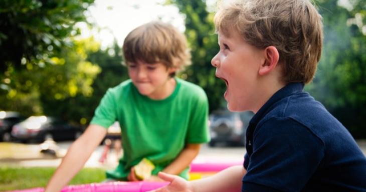 Children Play Together Outside