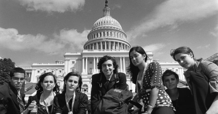 Students in front of US Capital