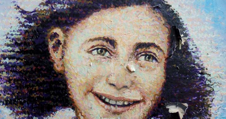 Mural of Anne Frank