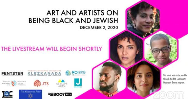 Graphic from Art and Artists Panel on Being Black and Jewish