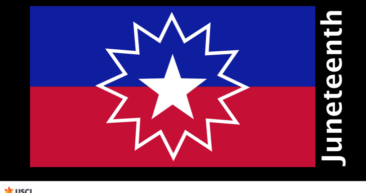 A flag for the commemoration of Juneteenth