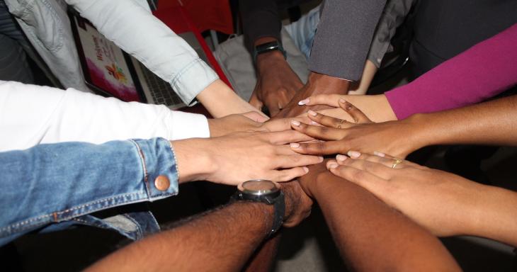 hands put together