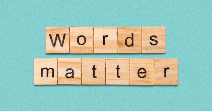 words matter spelled out in scrabble blocks