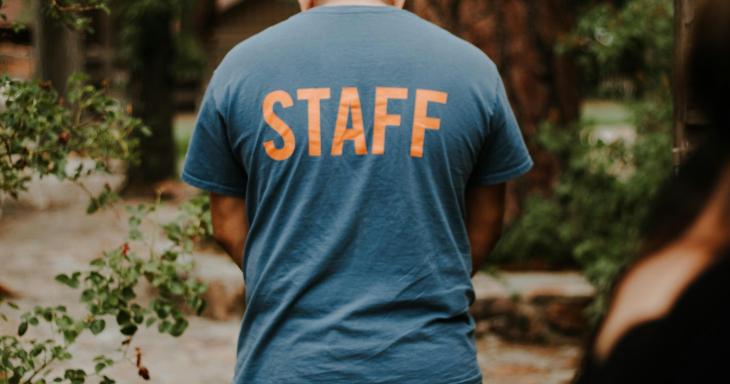Camp counselor staff t-shirt