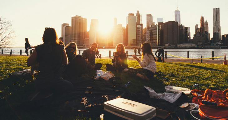 friends hanging out