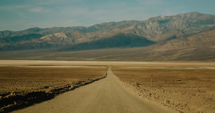 Path going far into distance