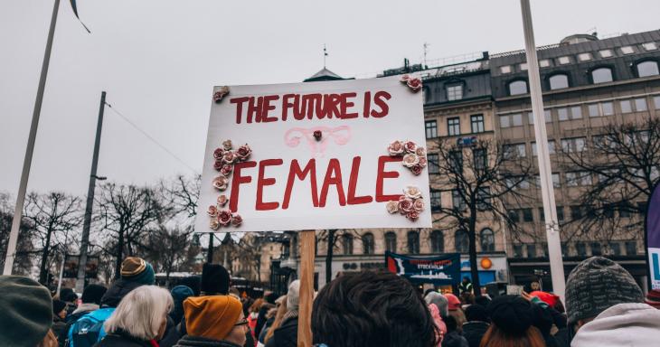 The Future is Female sign