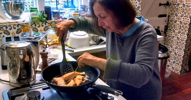 Claudia Roden cooking