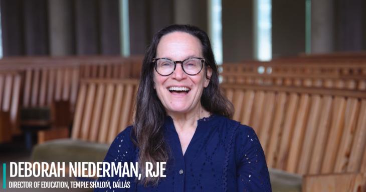 A still of Deborah Niederman from the video.