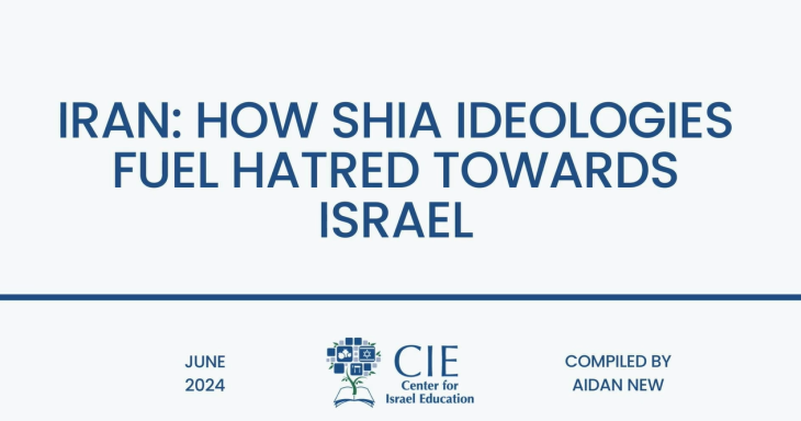 Video title slide for "Iran: How Shia Ideologies Fuel Hatred Towards Israel"