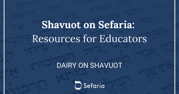 Dairy on Shavuot