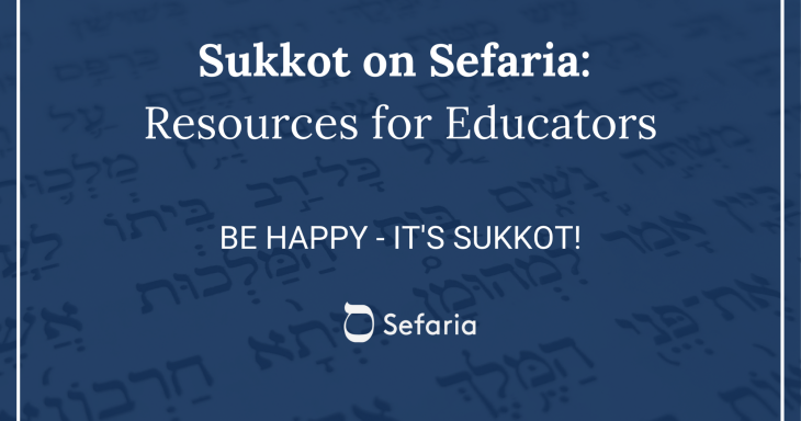 Be Happy - It's Sukkot!