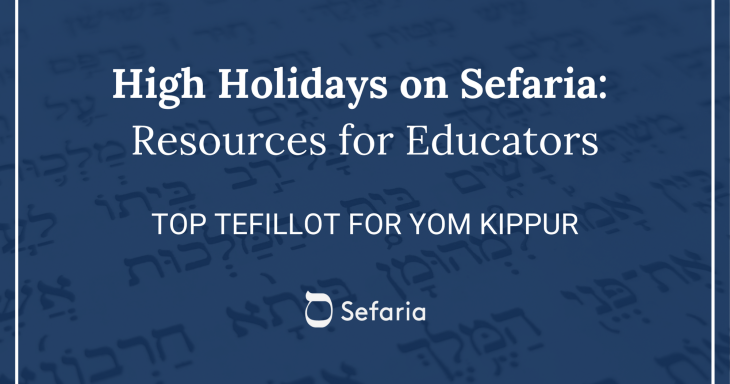 Top Tefillot for Yom Kippur