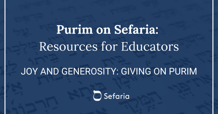 Joy and Generosity: Giving on Purim