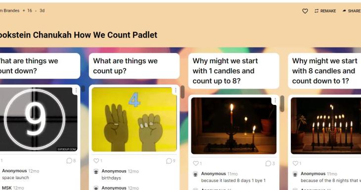 Chanukah Padlet - How We Count