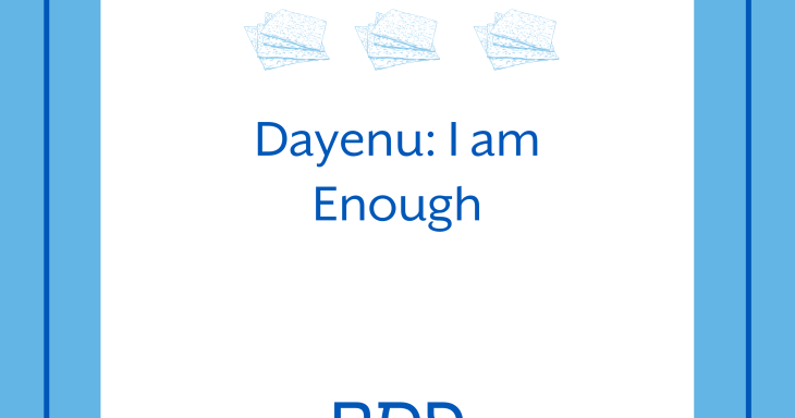 Dayenu: I Am Enough