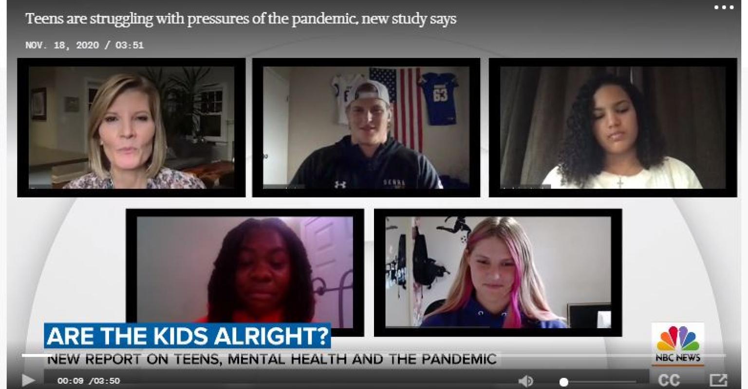 Teens, Screen Time, and Mental Health During COVID-19