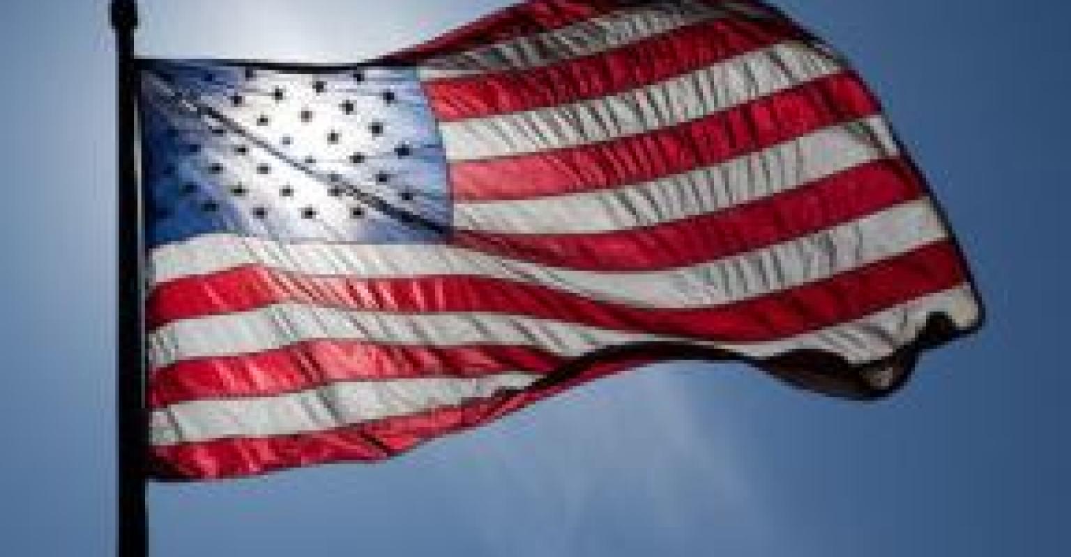 American Flag in Sunlight