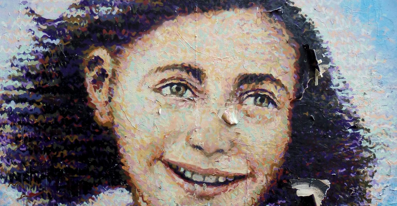 Mural of Anne Frank