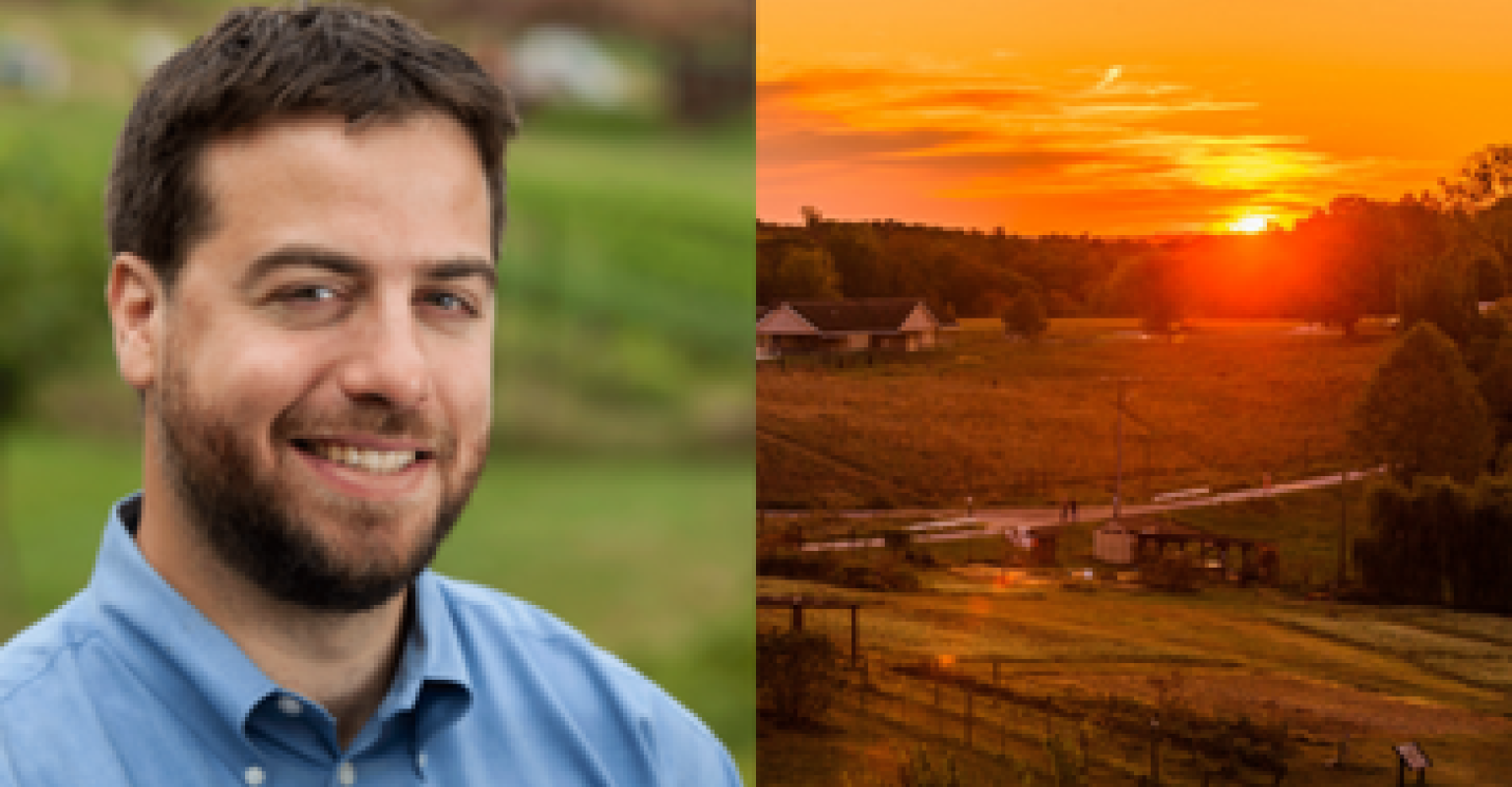 Jakir Manela portrait and a sunset