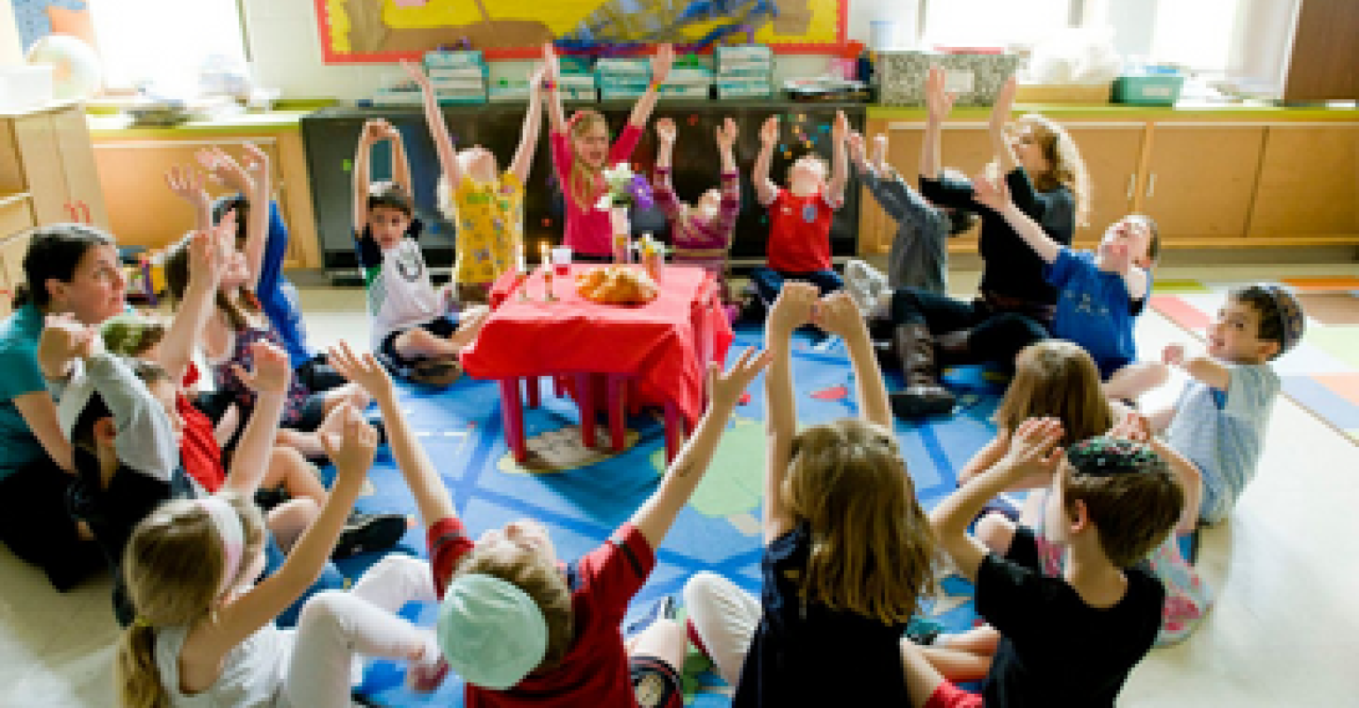 Children in a classroom