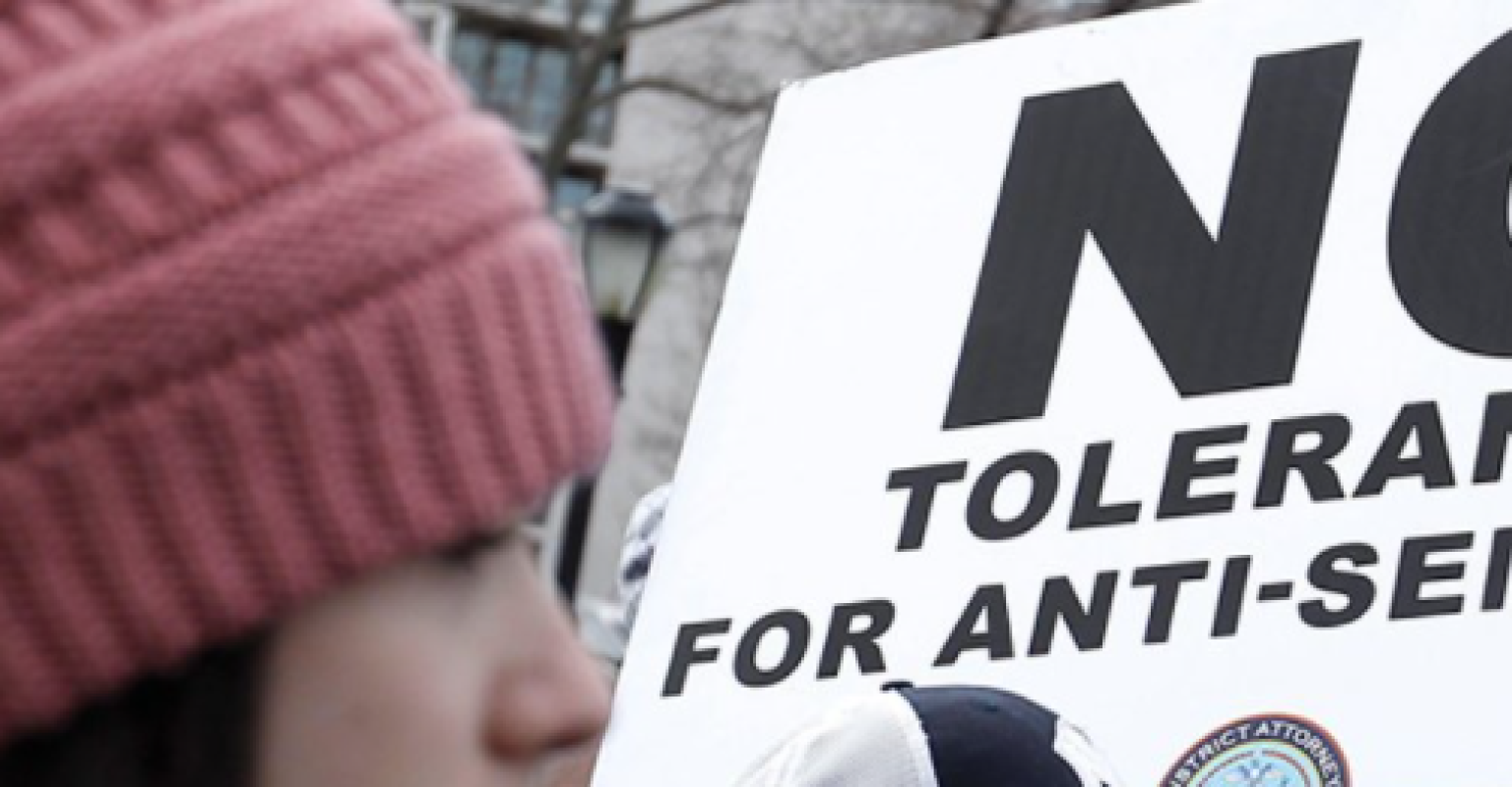 Young girl with protest sign 
