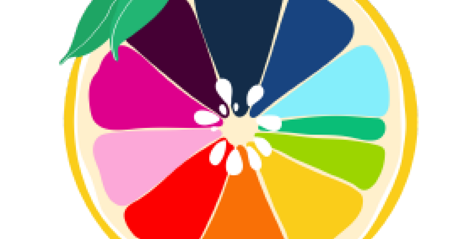 Colorful illustration of an orange