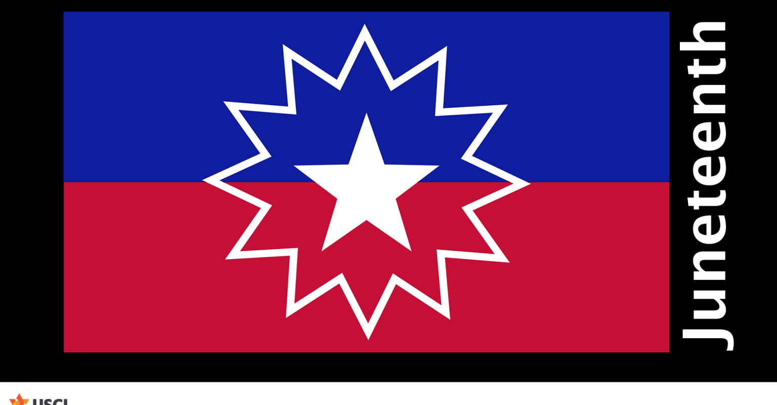 A flag for the commemoration of Juneteenth