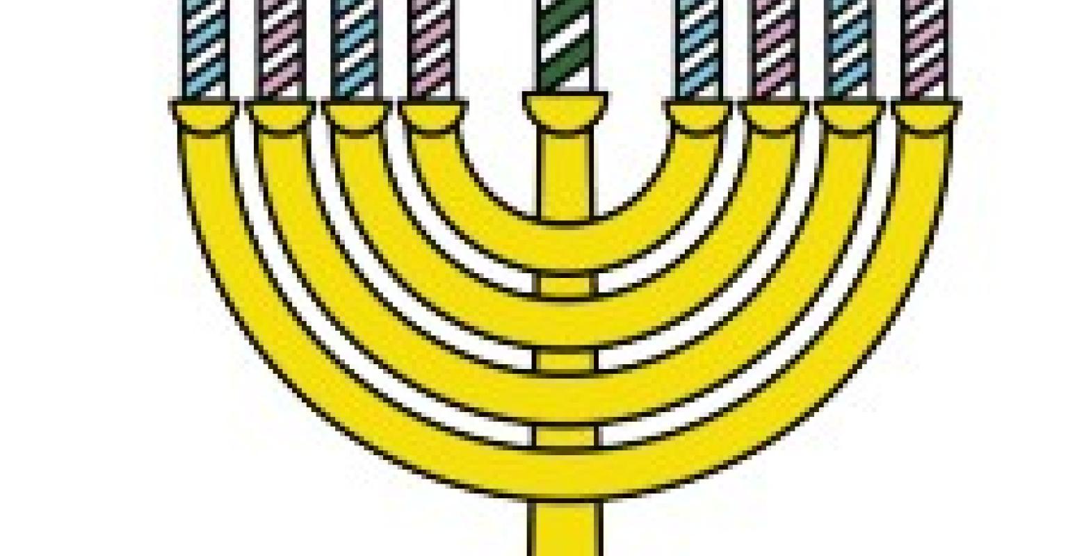 Illustrated Menorah