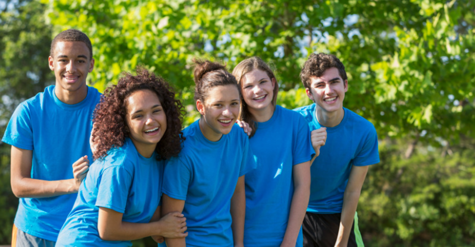 Teens at camp
