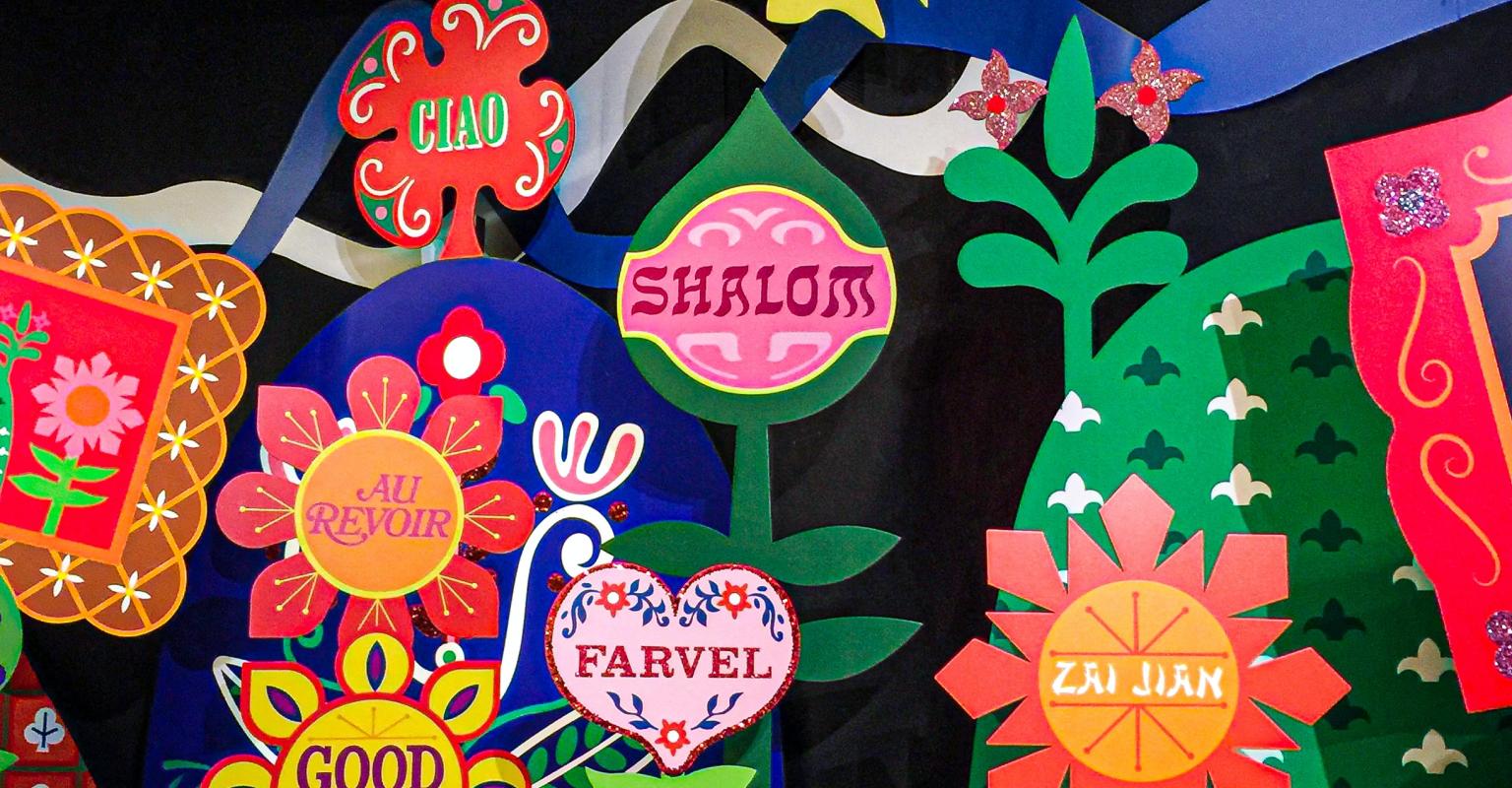 The word goodbye in many languages