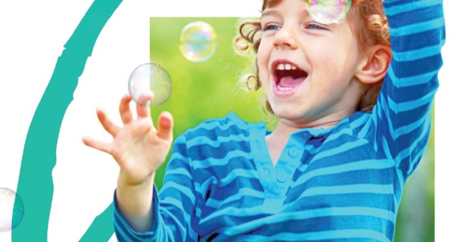 Child with bubbles