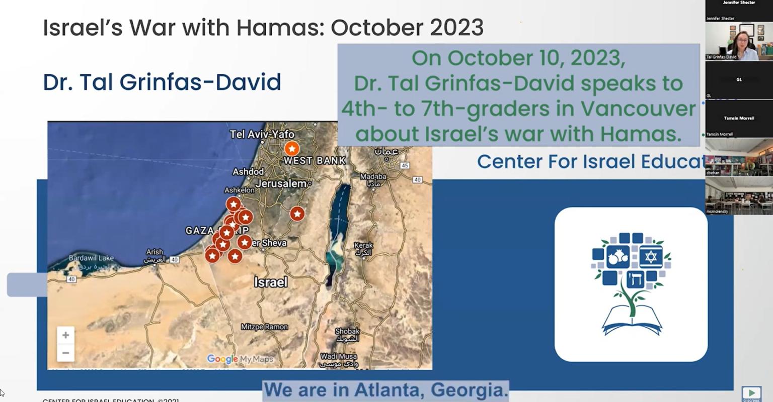 The opening slide of a presentation for fourth- to seventh-graders