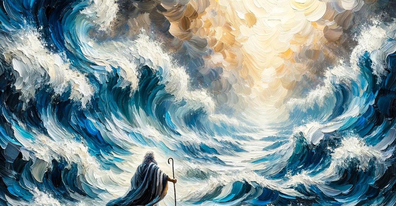 Moses parting of red sea