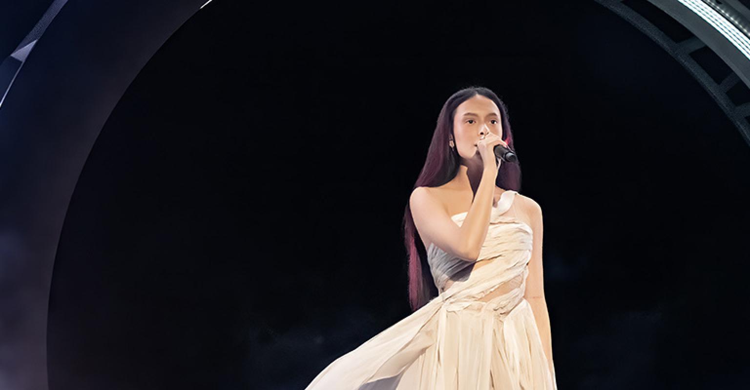 Eden Golan performs at Eurovision 2024