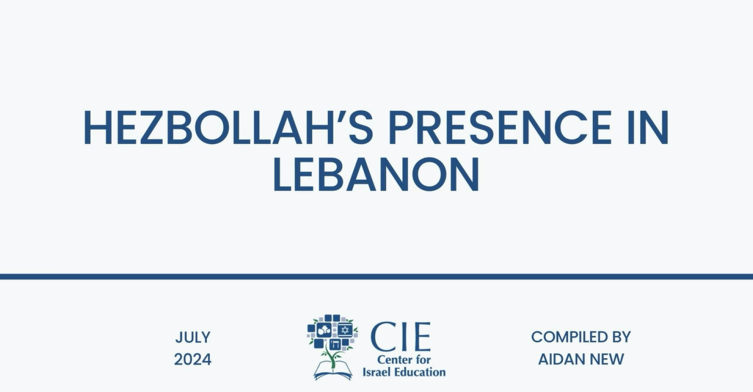 Video title slide for "Hezbollah's Presence in Lebanon"