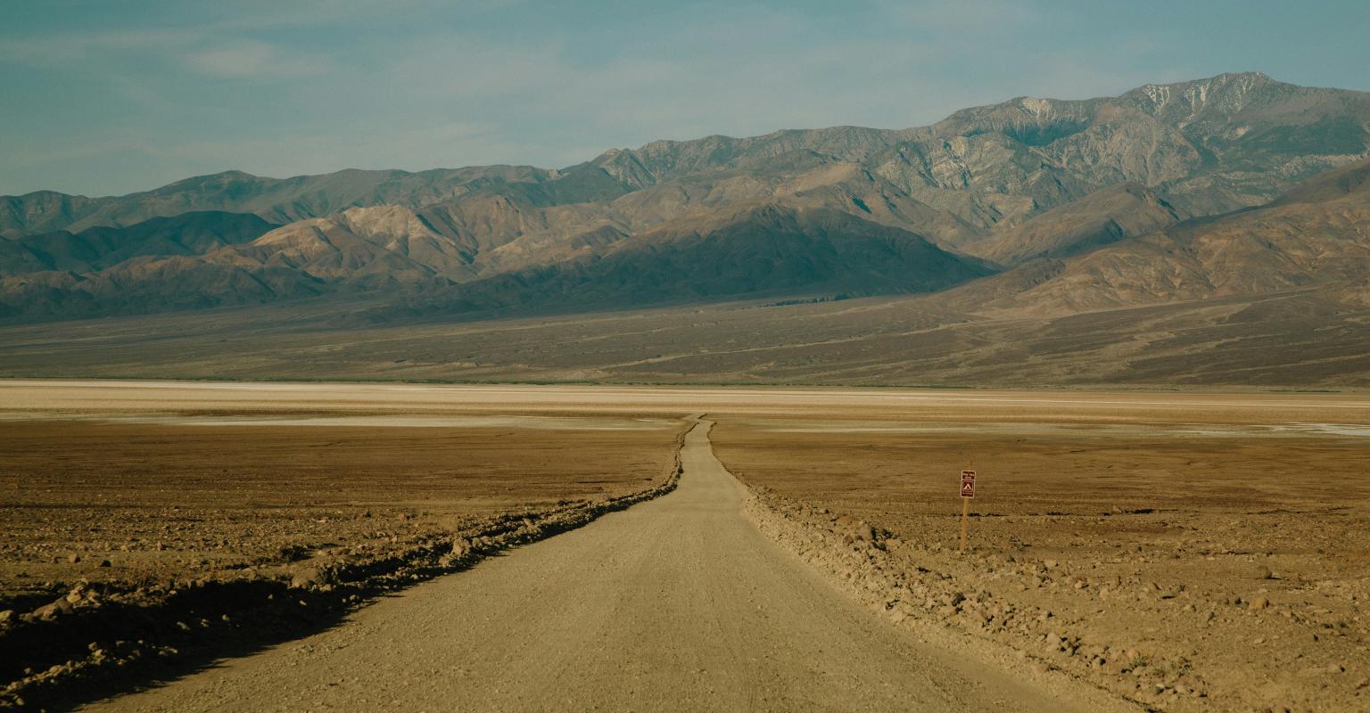 Path going far into distance