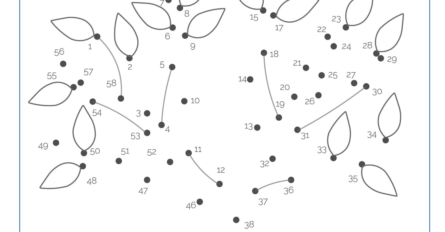 Tu Bishvat Activity - Connect The Dots