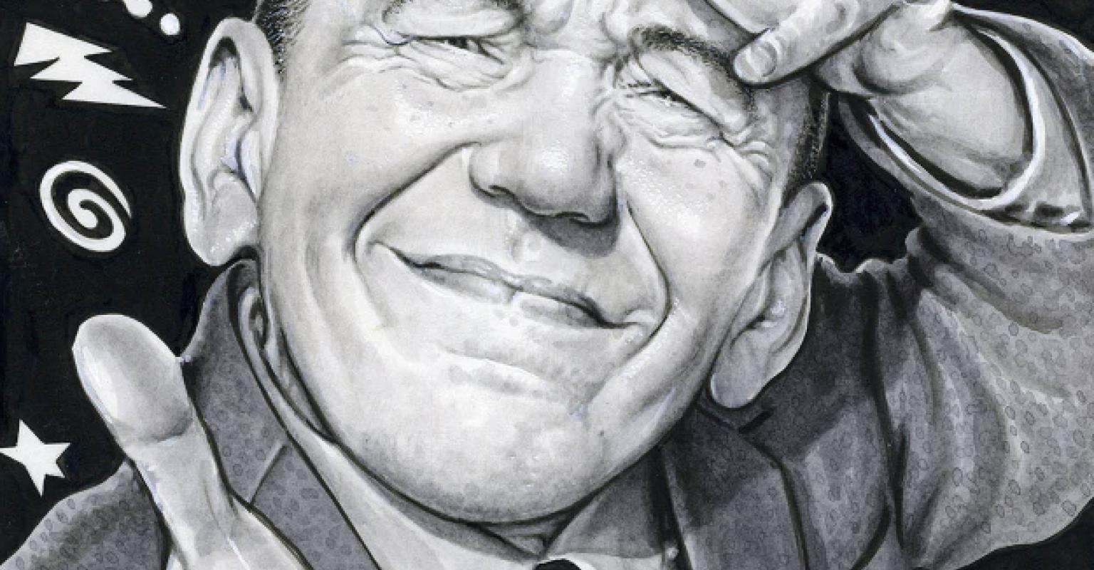 Illustration of Gilbert Gottfried by Drew Friedman