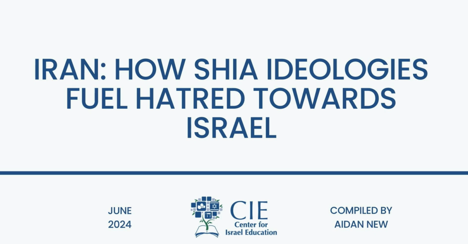 Video title slide for "Iran: How Shia Ideologies Fuel Hatred Towards Israel"