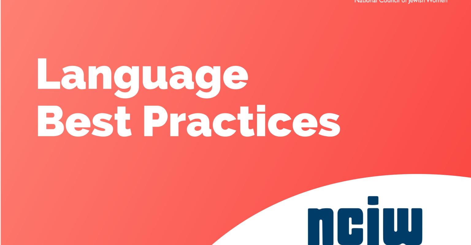 Language Best Practices