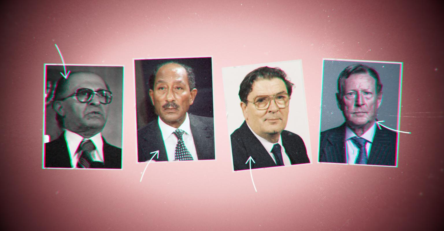 Menachem Begin, Anwar Sadat, John Hume, and David Trimble