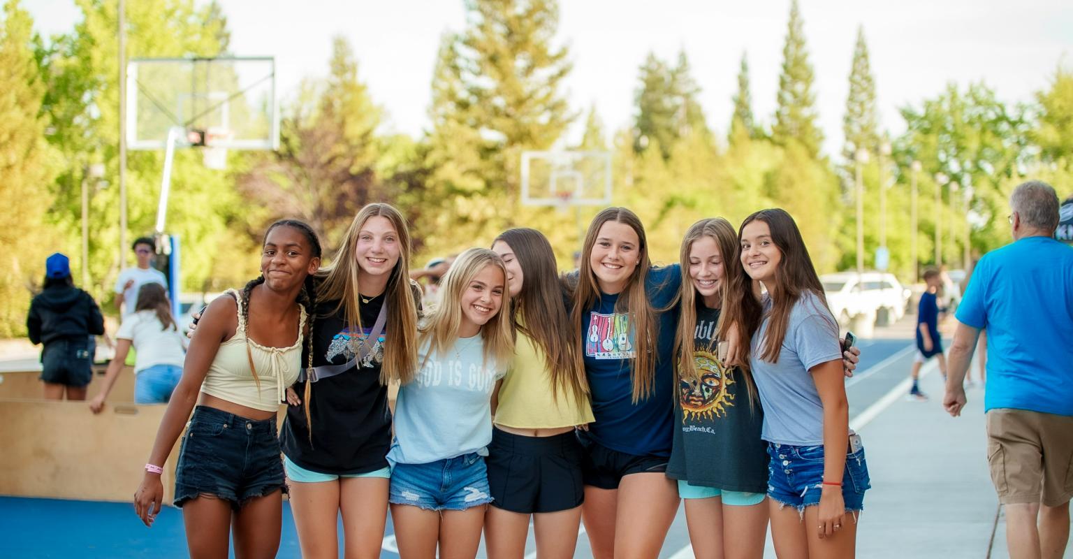 Group of teens