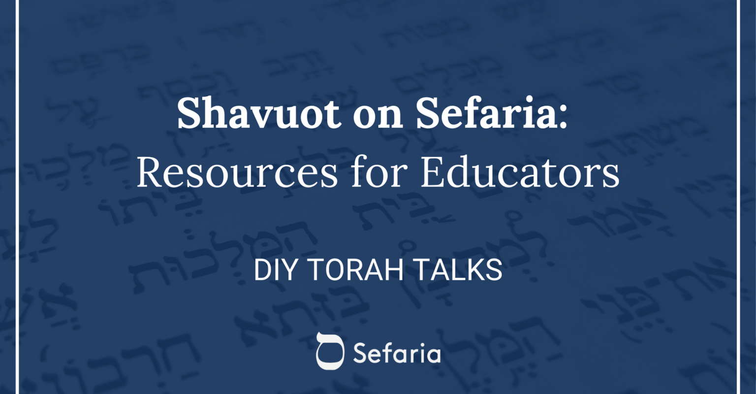 DIY Torah Talks