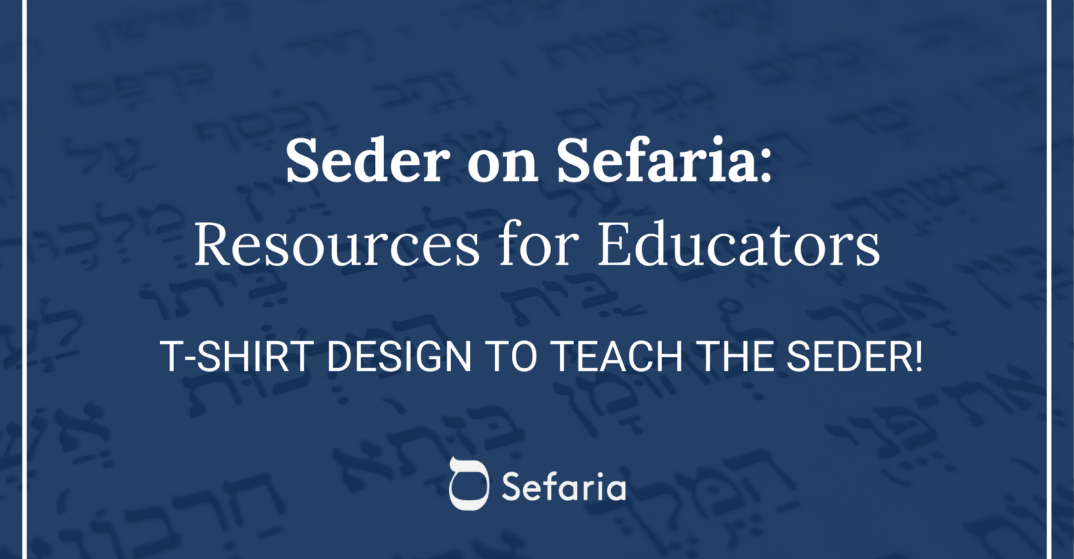 T-Shirt Design to Teach the Seder
