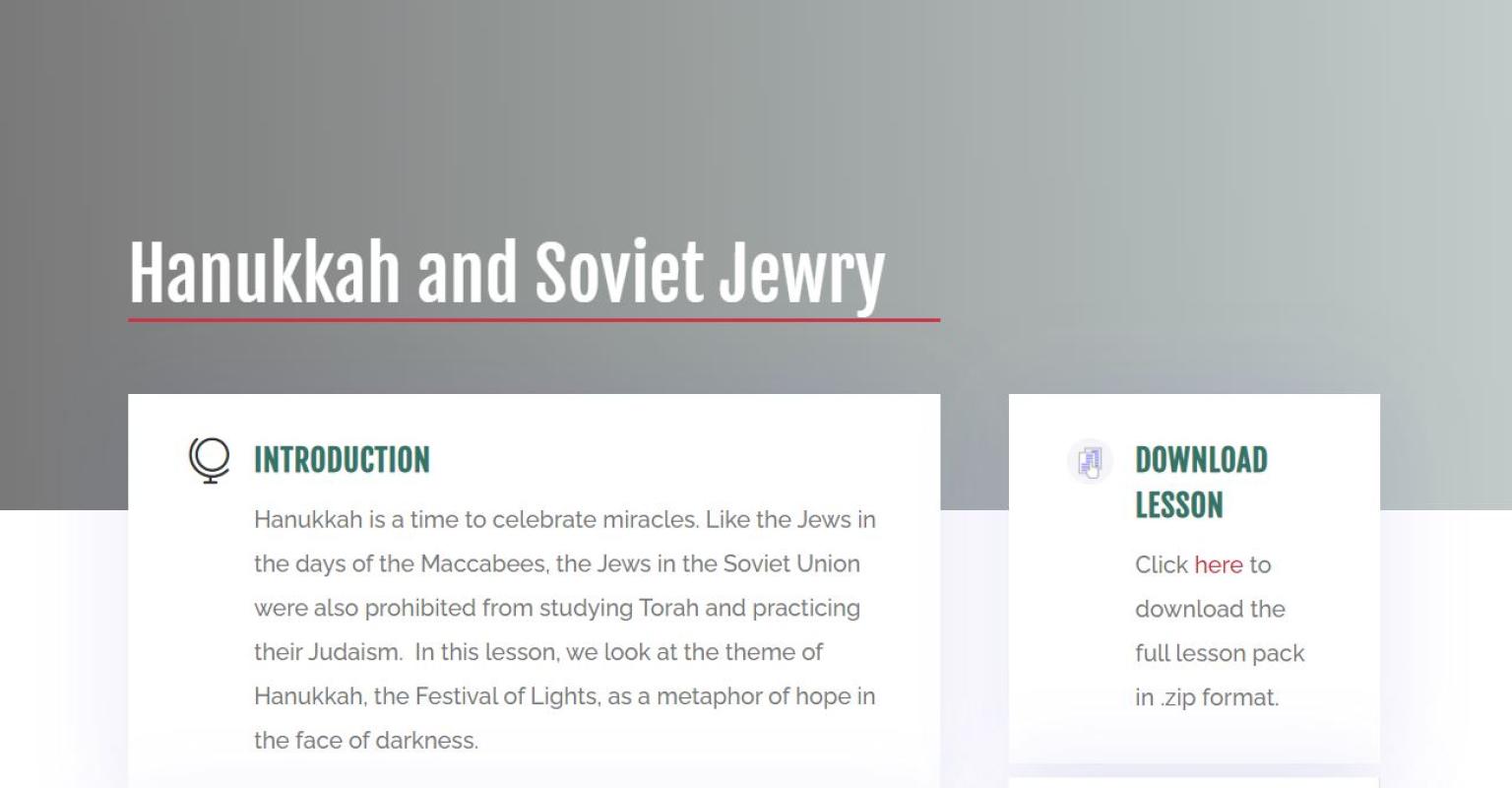 Chanukah and Soviet Jewry