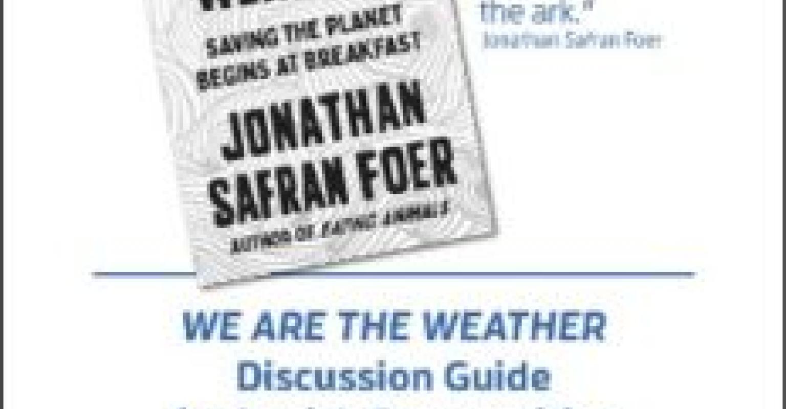 We Are The Weather Discussion Guide for Jewish Communities