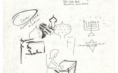 Drawings from the title page of Masha's Hanukkah letter