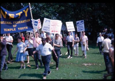 National Federation of Temple Youth at the March on Washington on August 28, 1963.