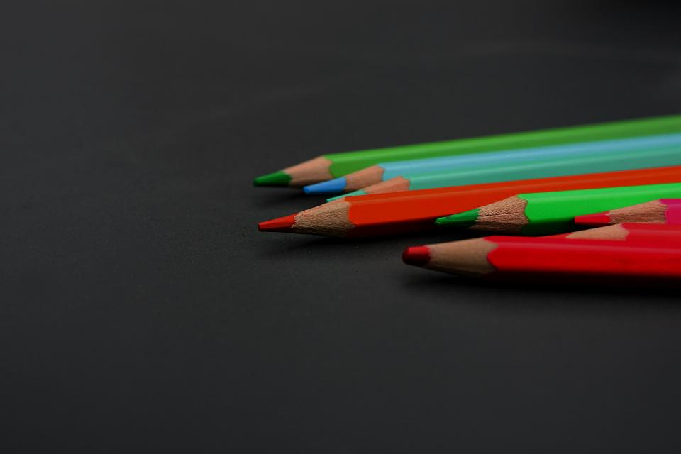 colored pencils